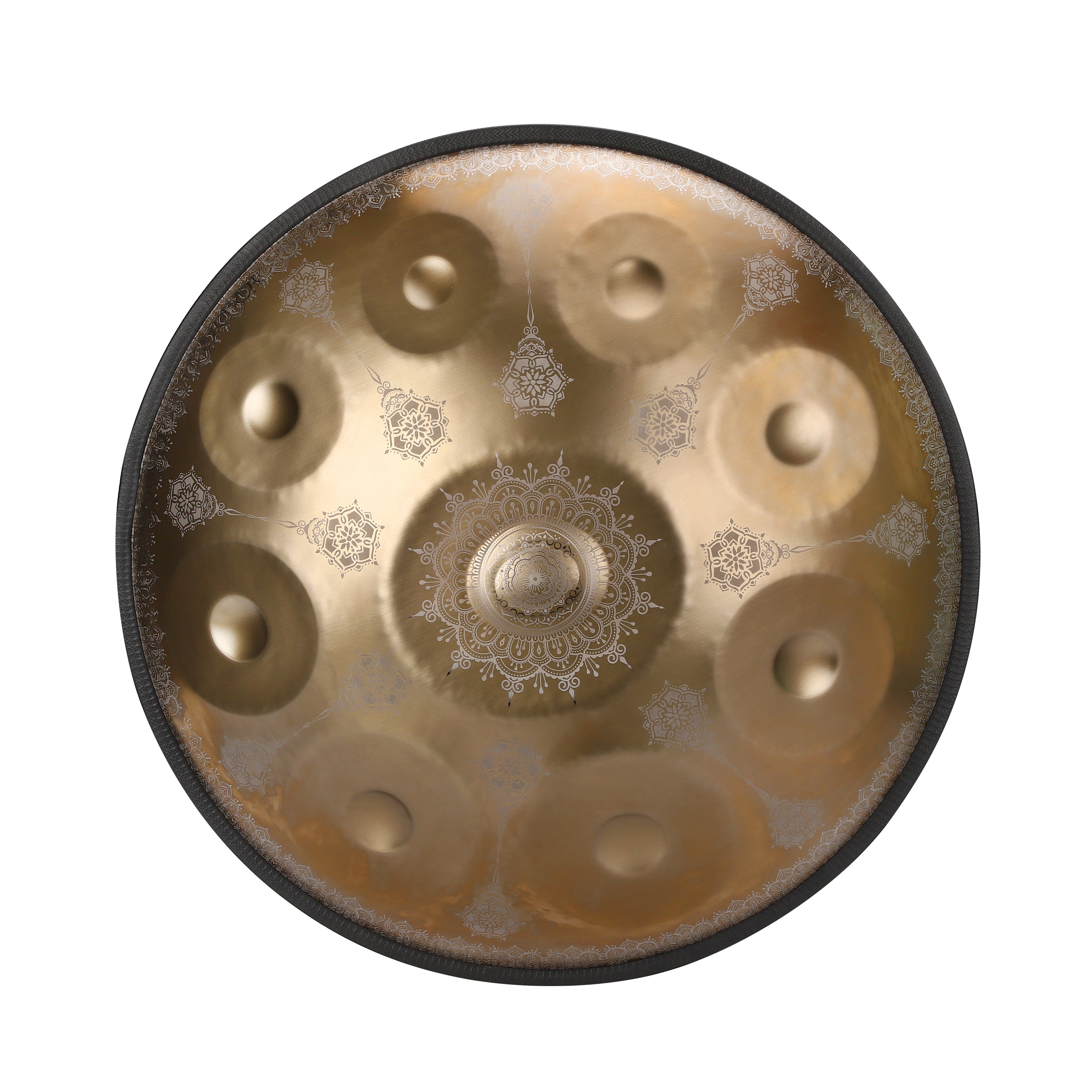 Gold patterned handpan