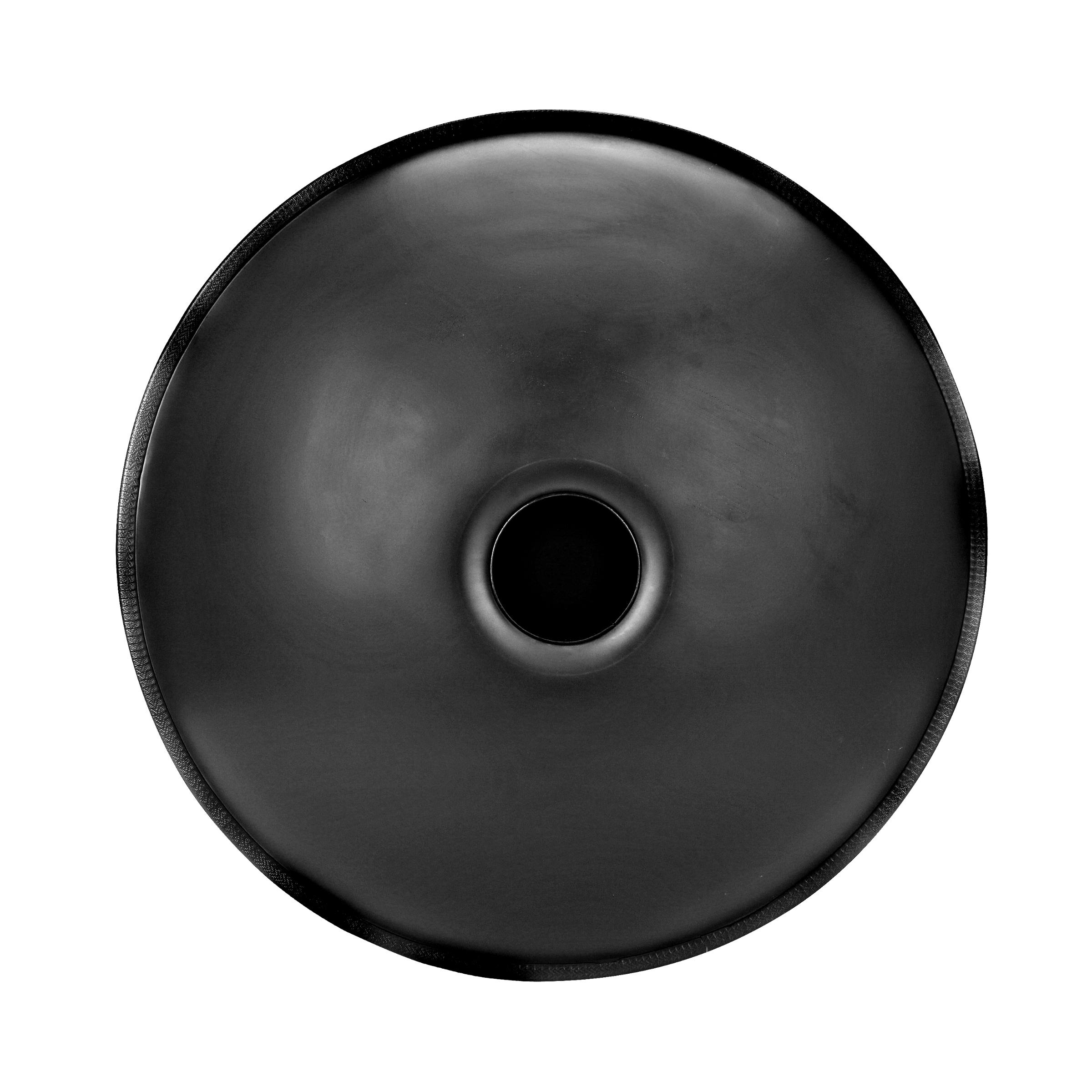 Handpan drum in solid black color