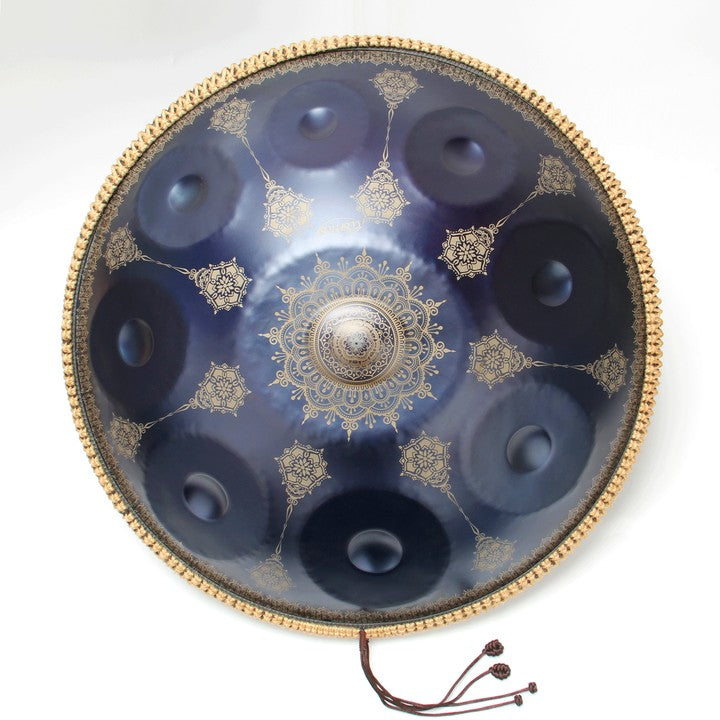 Cosmos Handpan - Blue Mandarins 9/10/12 Notes in D Minor - Tambourine Gift Set